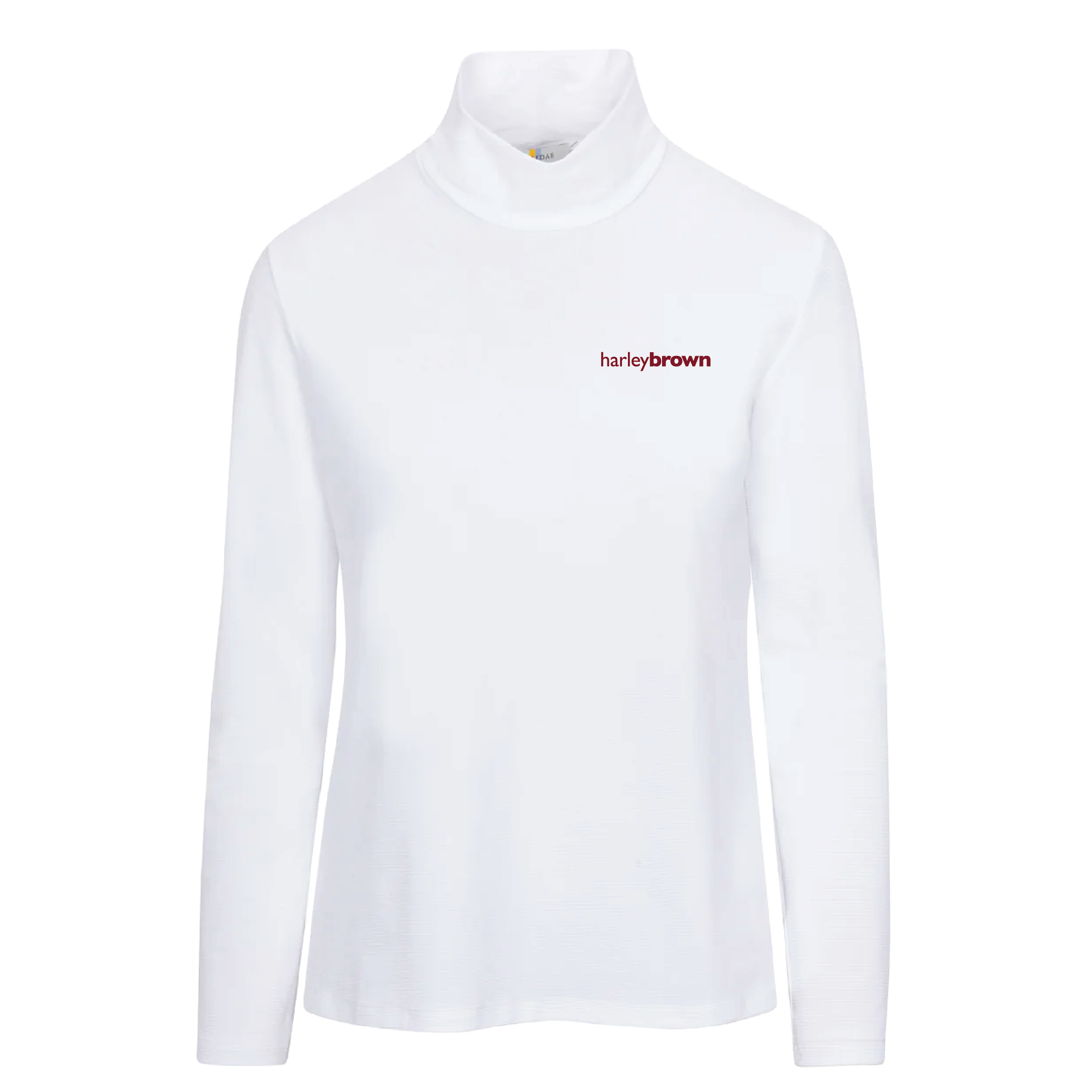 Harley Brown Equestrian Women's Callidae Tech Ribbed Turtleneck