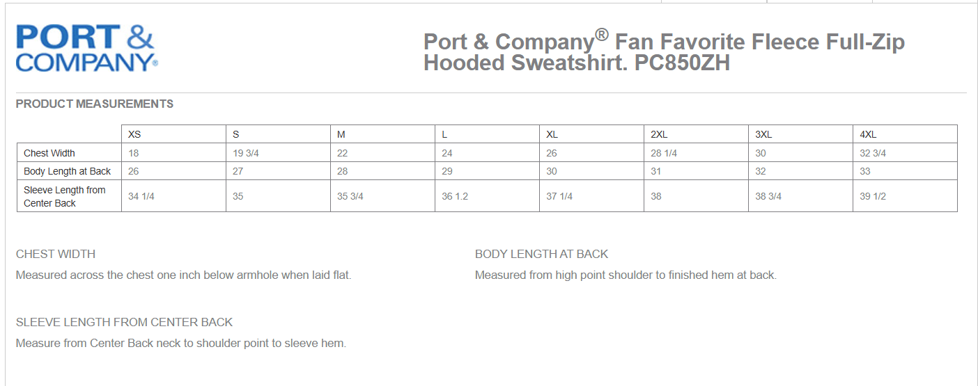 Go Boldly Port & Company Fan Favorite Fleece Full-Zip Hooded Sweatshirt
