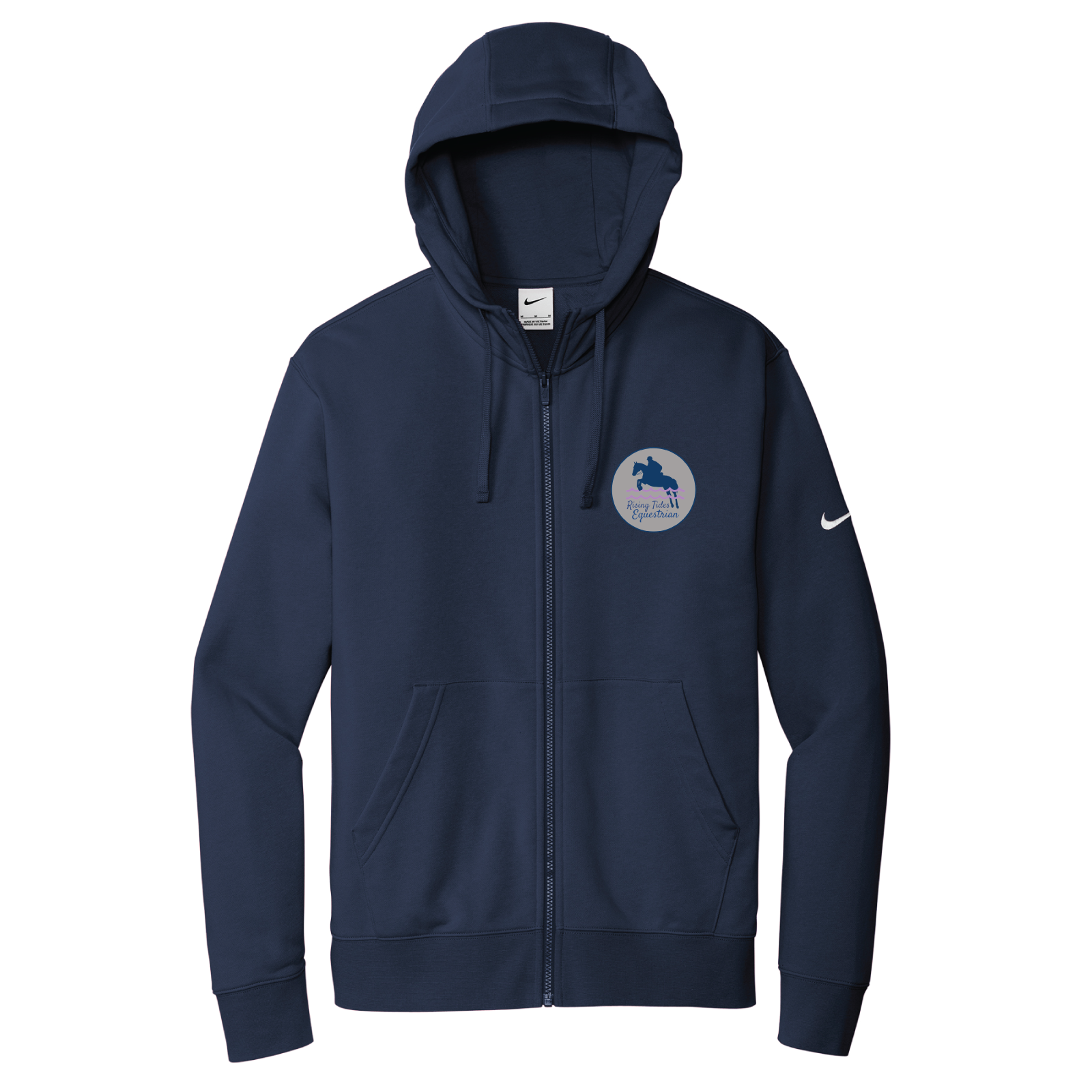 Rising Tides Equestrian Men's Nike Club Fleece Full-Zip Hoodie