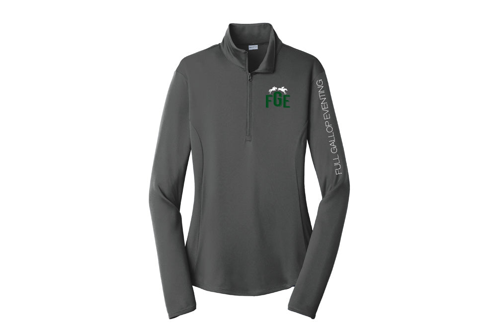 Full Gallop Eventing Sport Tek "XC" Shirt Women's Stretch 1/4 Zip Pullover