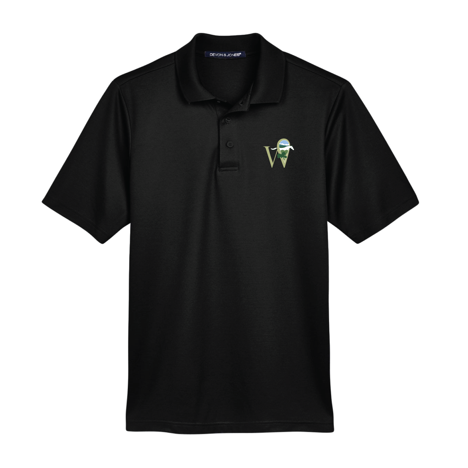 The Horse Park at Woodside Men's Devon & Jones CrownLux Short Sleeve Polo