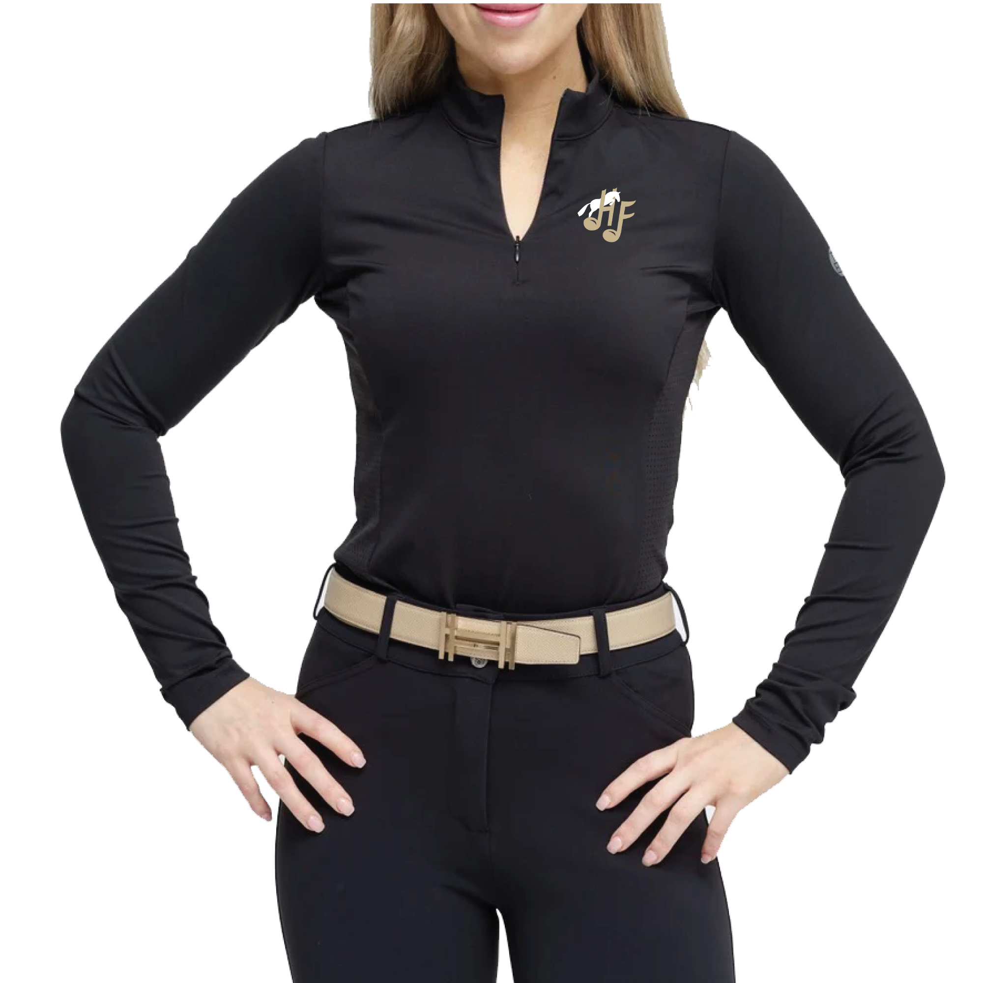 Harmony Farms Women's TKEQ 'Logan' Perforated Competition Top
