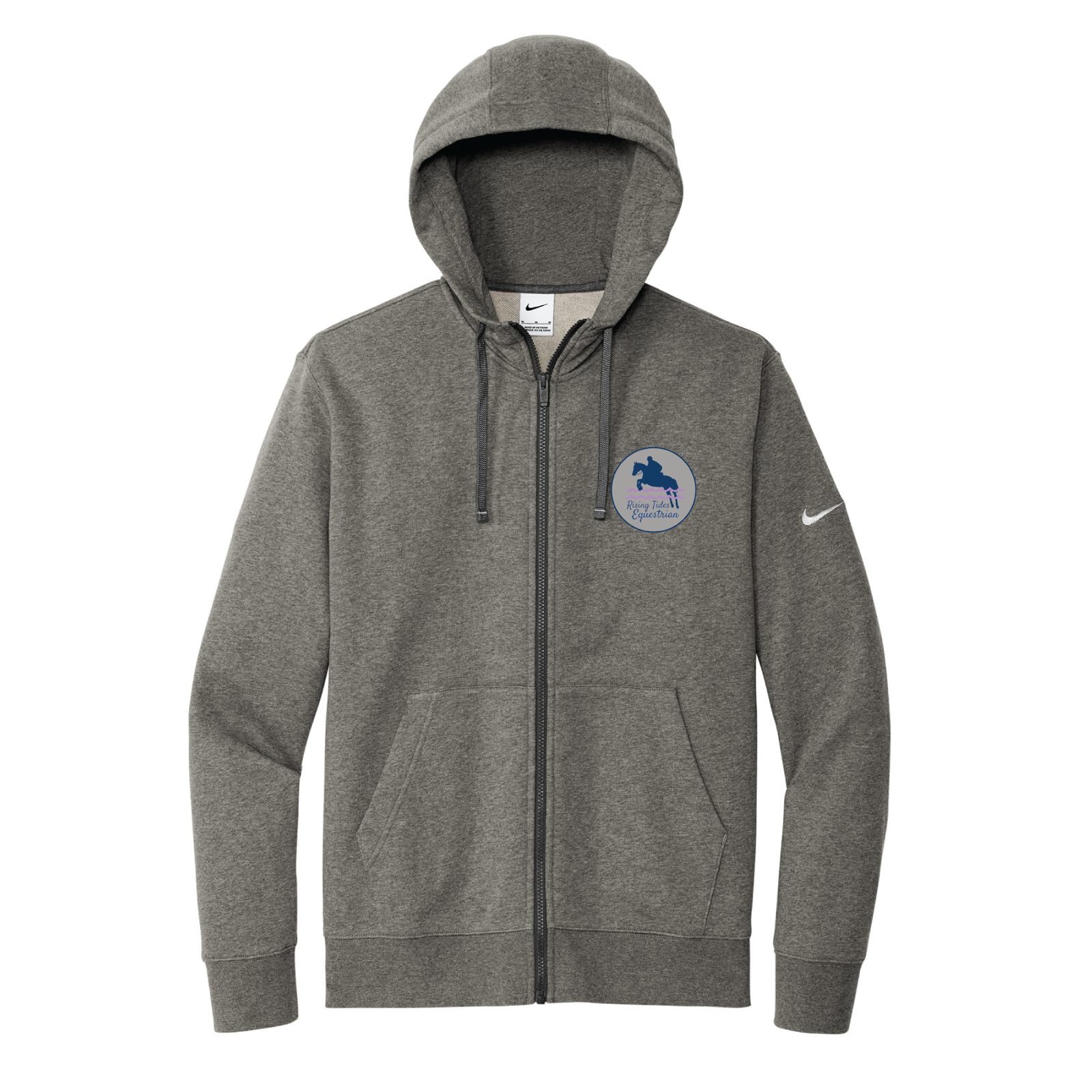 Rising Tides Equestrian Men's Nike Club Fleece Full-Zip Hoodie