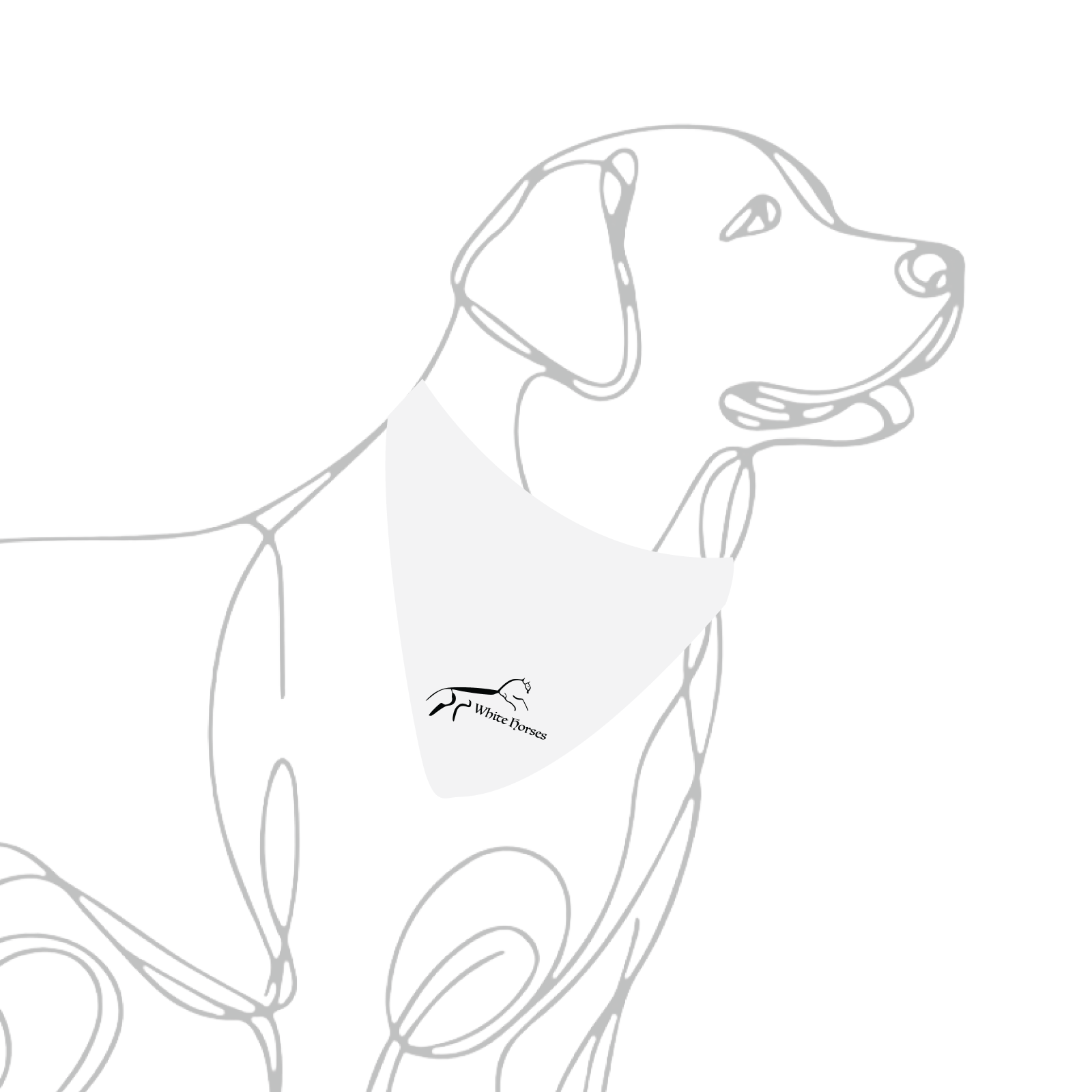 White Horses LLC Dog Bandana