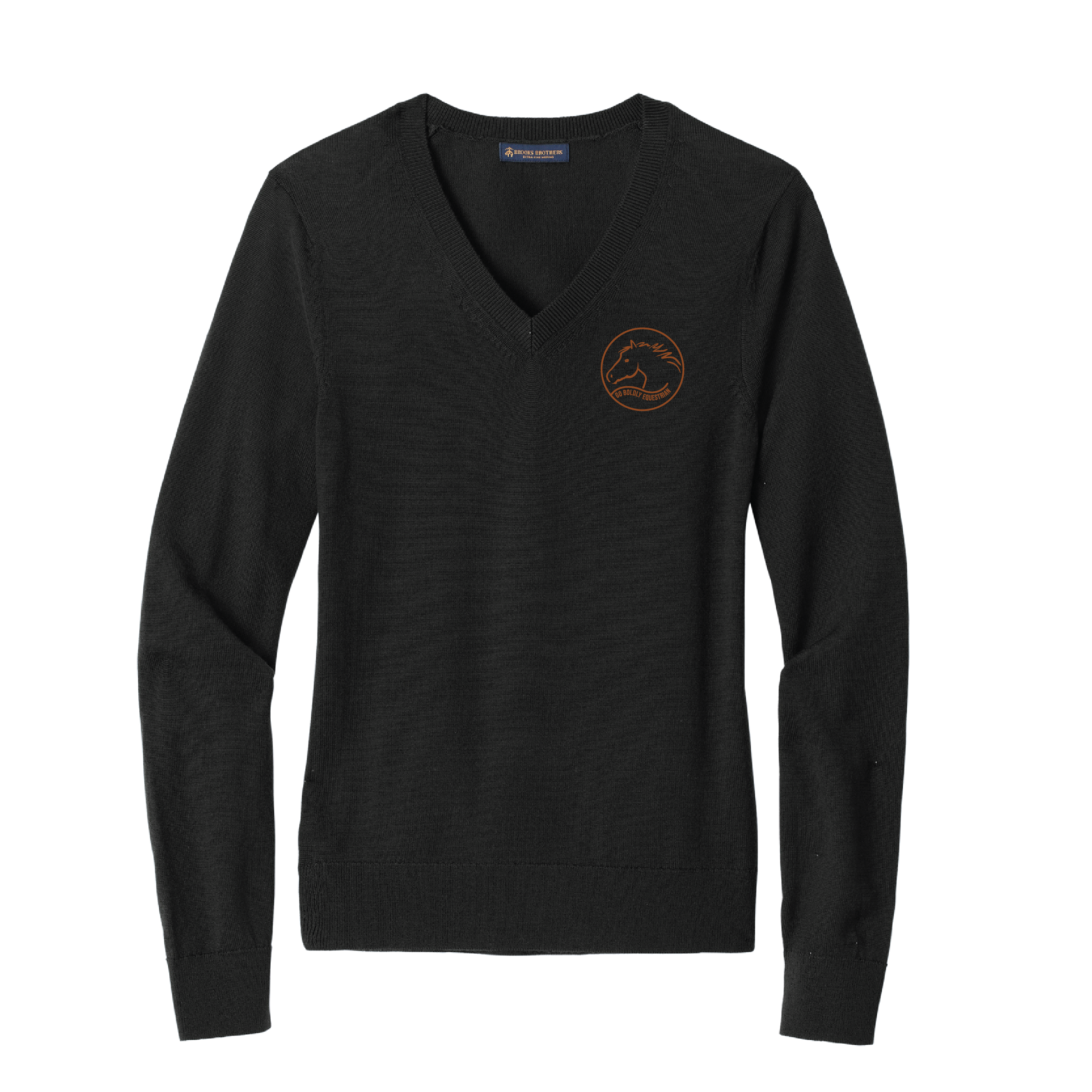 Go Boldly Women's Brooks Brothers Washable Merino Wool V-Neck Sweater