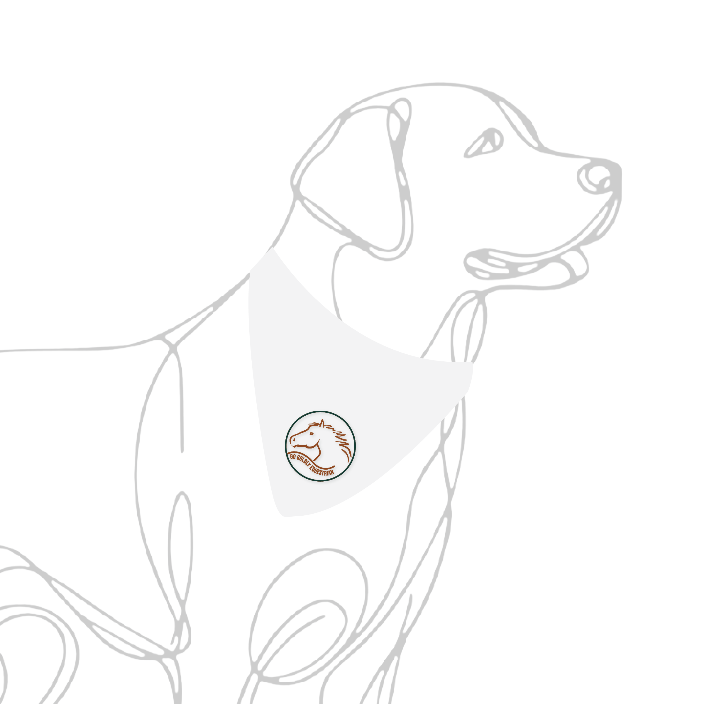 Go Boldly Dog Bandana