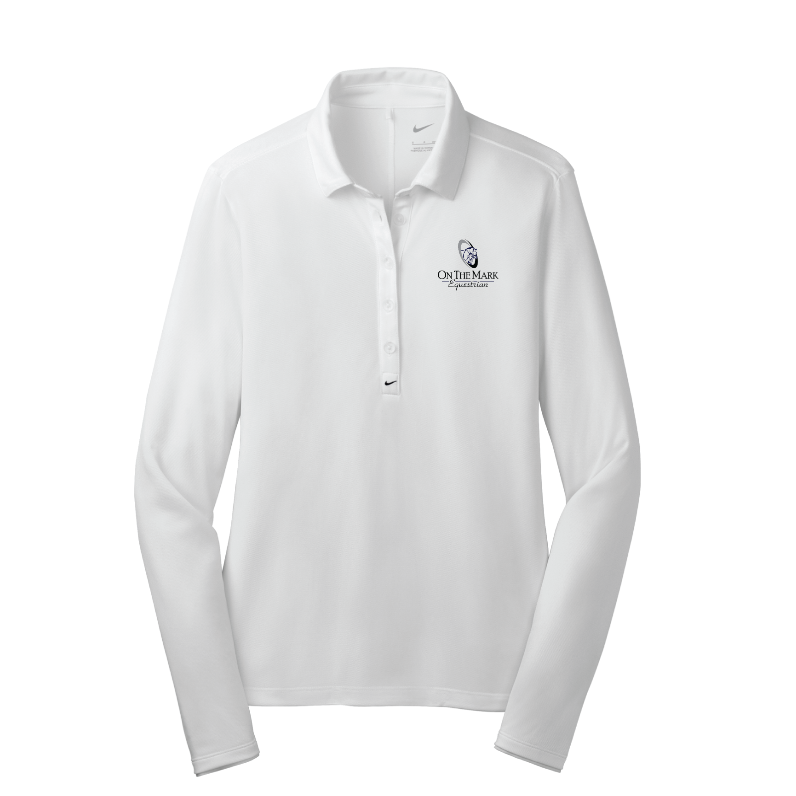 On The Mark Equestrian Women's Nike Tech Dri-FIT Long Sleeve Polo