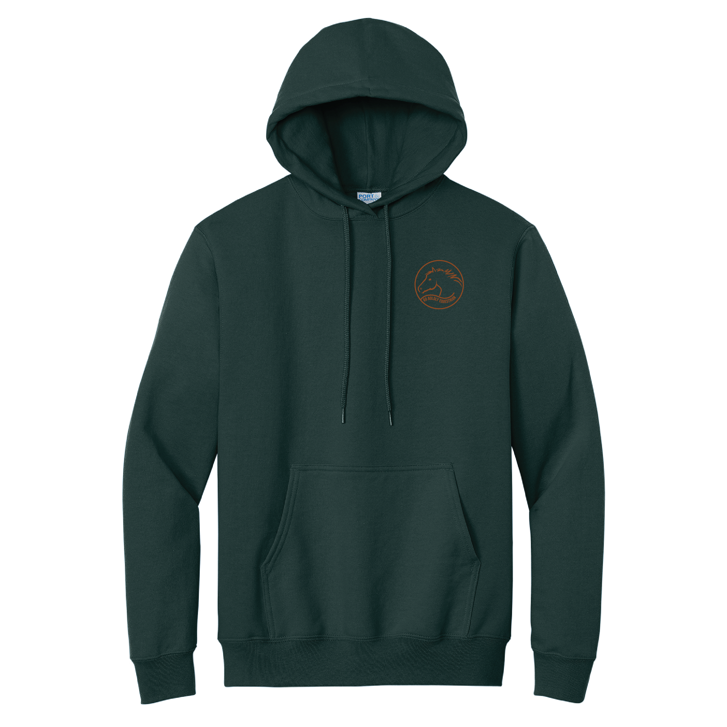Go Boldly Port & Company Unisex Essential Fleece Pullover Hooded Sweatshirt