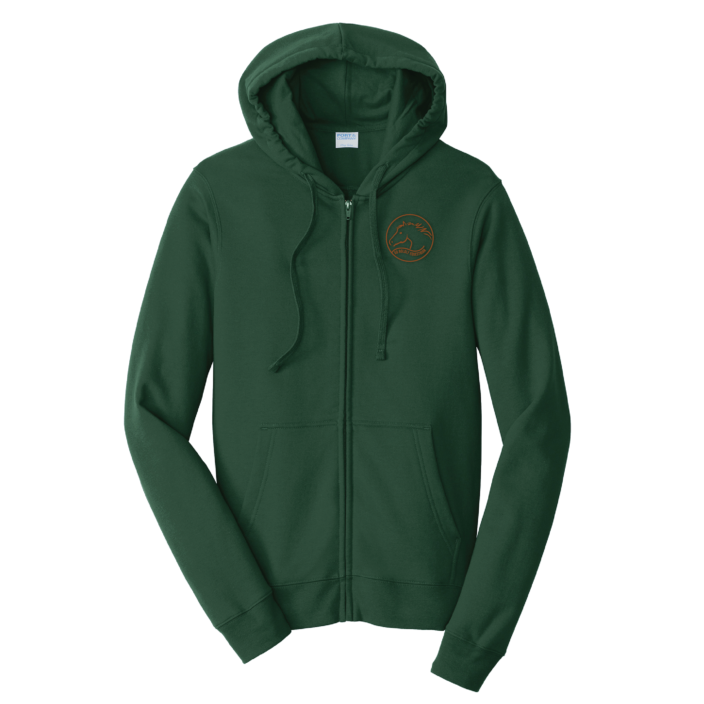 Go Boldly Port & Company Fan Favorite Fleece Full-Zip Hooded Sweatshirt
