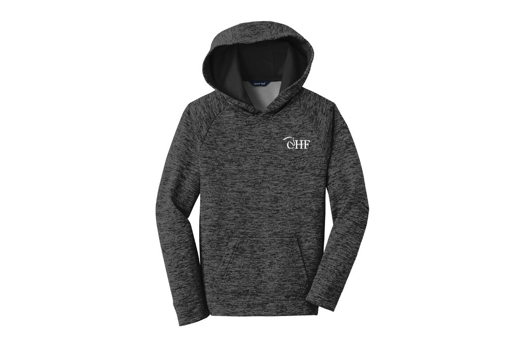 CHF Youth Sport-Tek PosiCharge Electric Heather Fleece Hooded Pullover