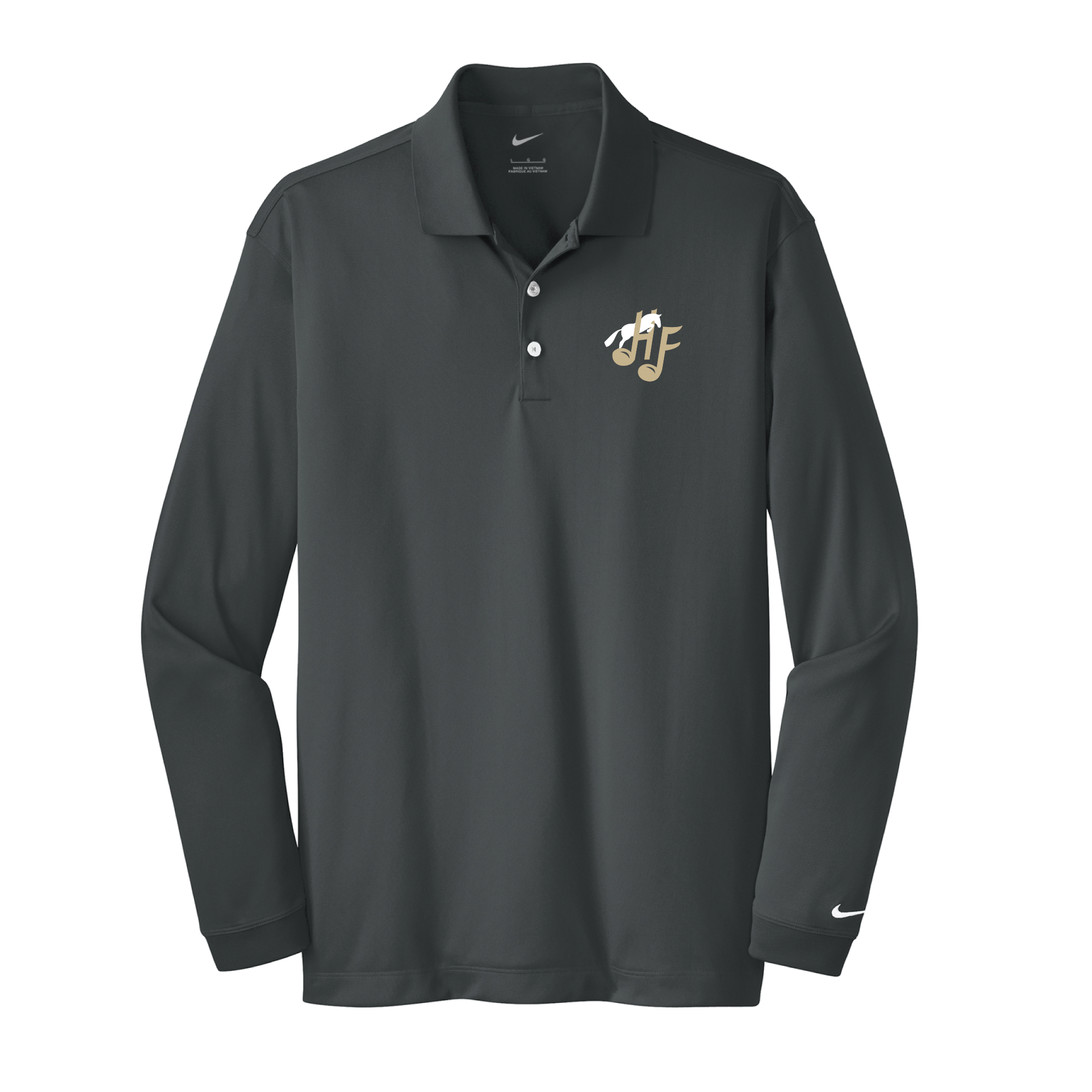 Harmony Farms Men's Nike Long Sleeve Stretch Dri-FIT Polo