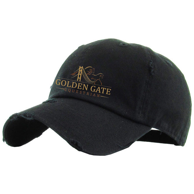 Golden Gate Equestrian Vintage Washed Baseball Cap