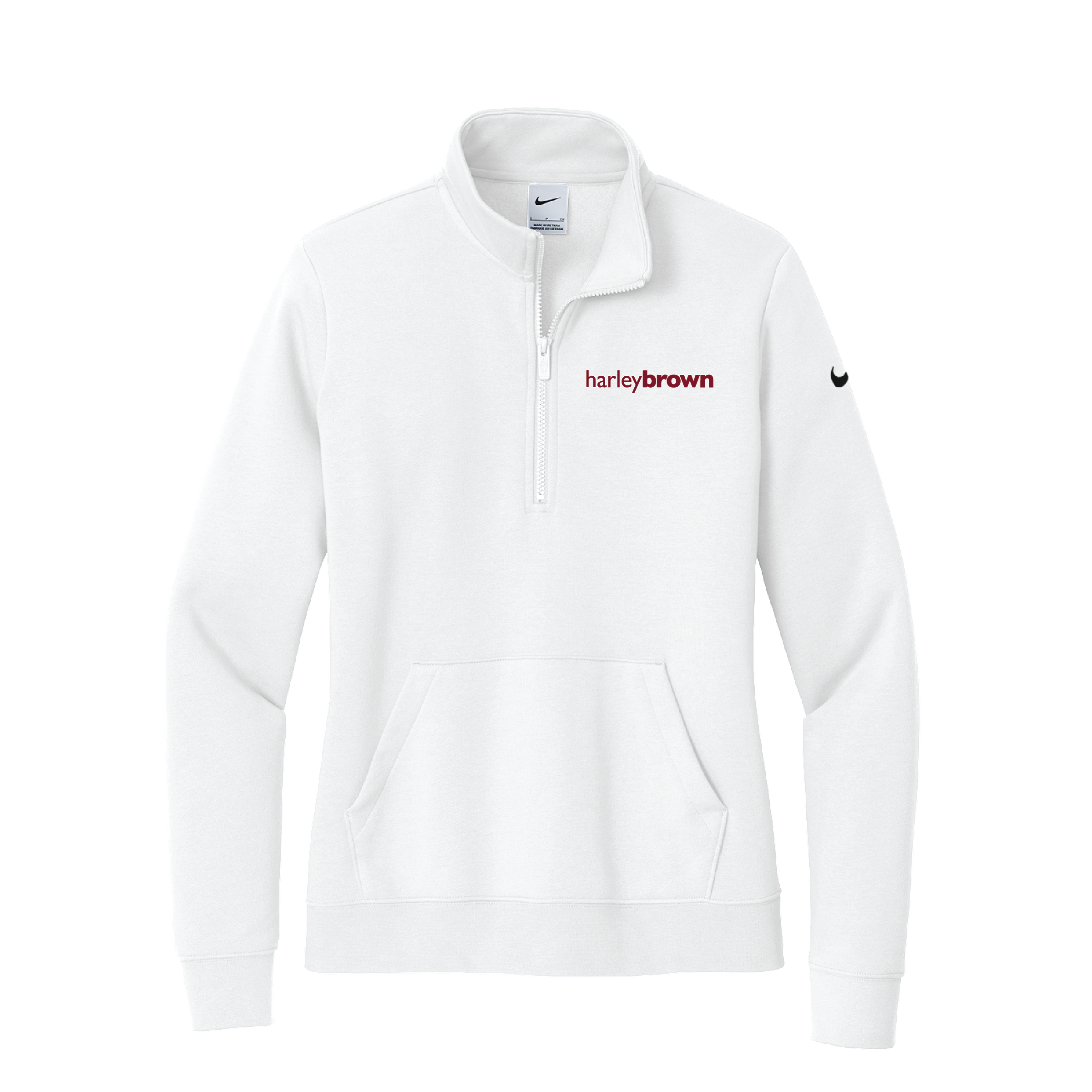 Harley Brown Equestrian Women's Nike Club Fleece Half-Zip Pullover