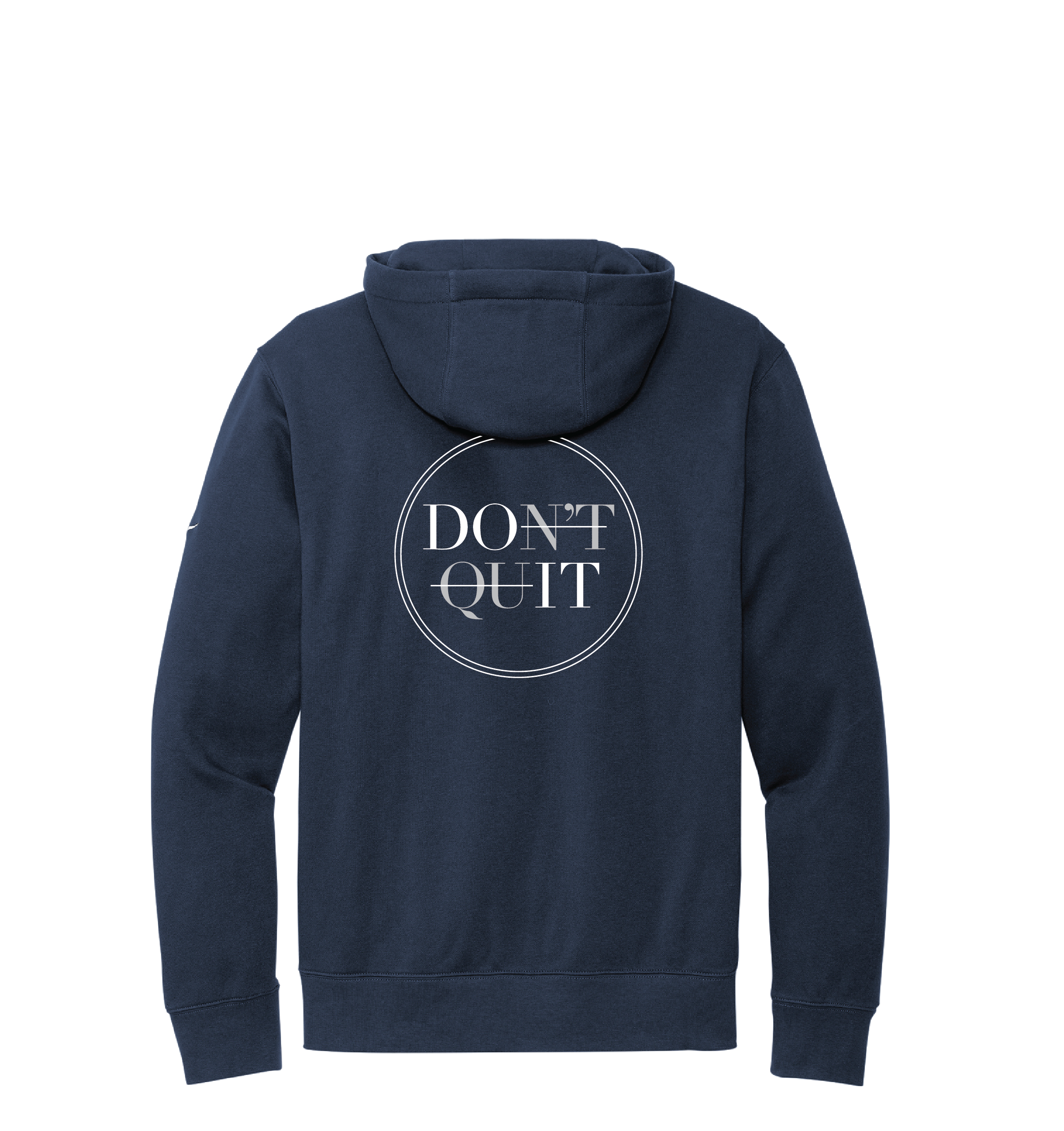 Sandhaven Men's Nike Club Fleece Pullover Hooded Sweatshirt (Don't Quit)