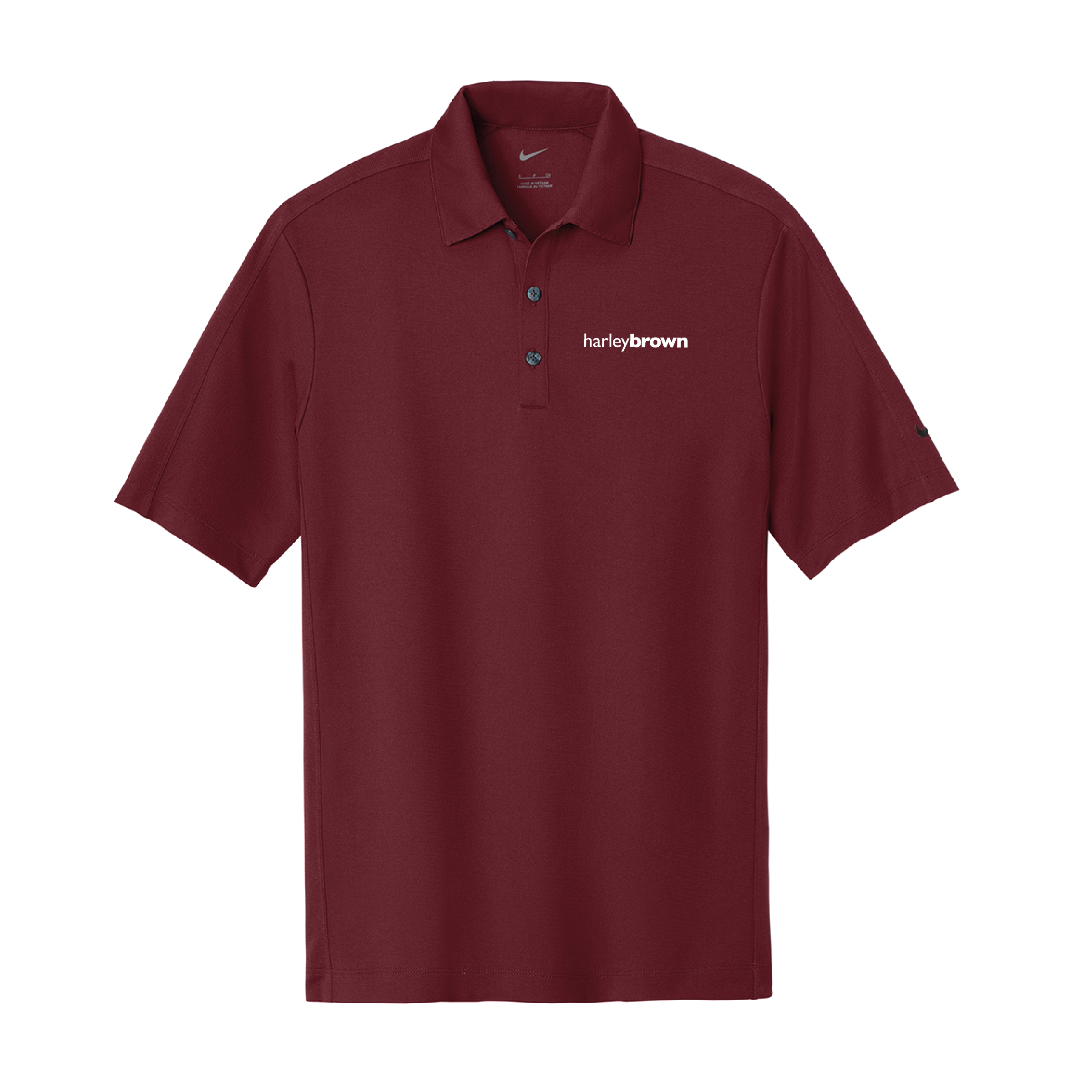 Harley Brown Equestrian Men's Nike Tech Sport Dri-FIT Polo