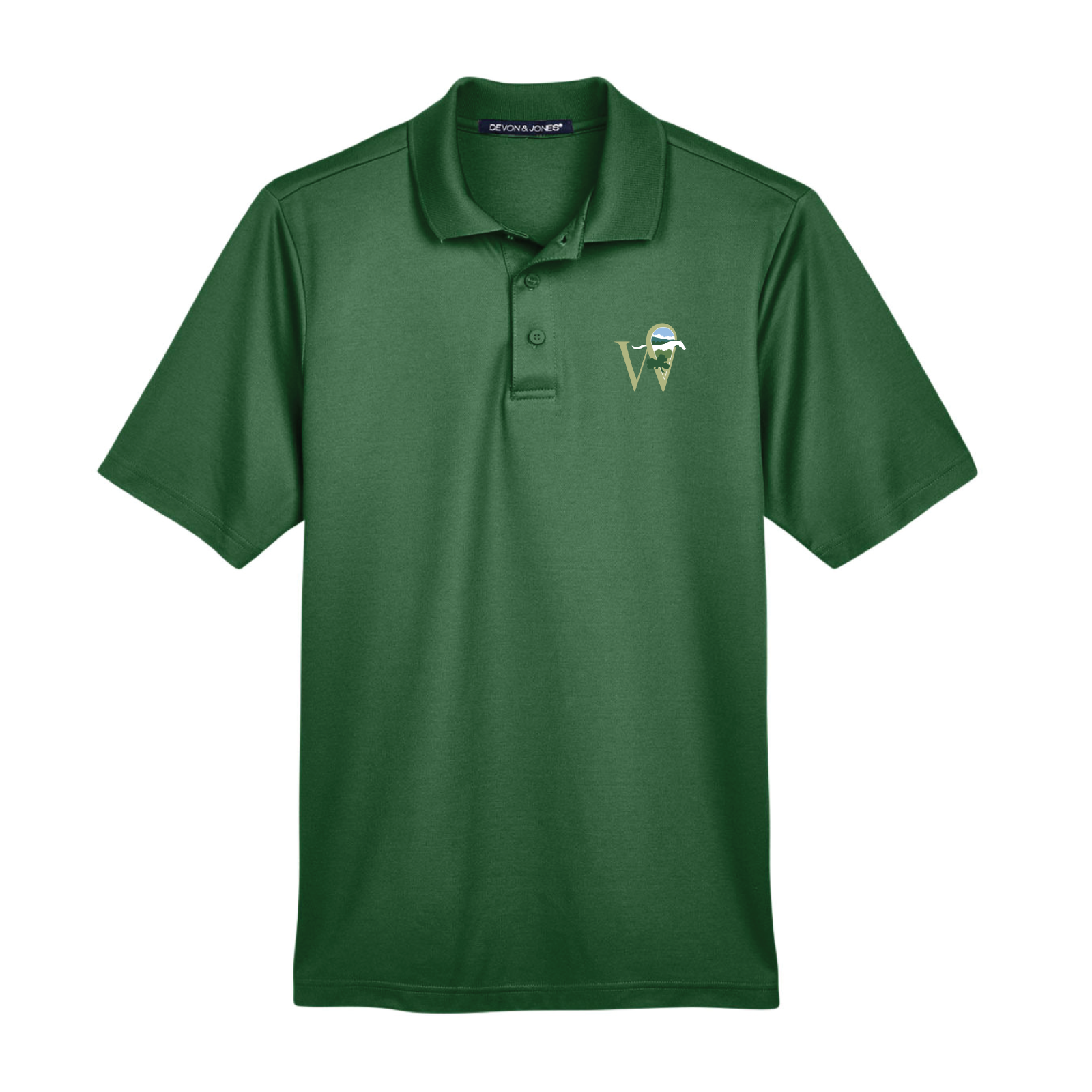 The Horse Park at Woodside Men's Devon & Jones CrownLux Short Sleeve Polo