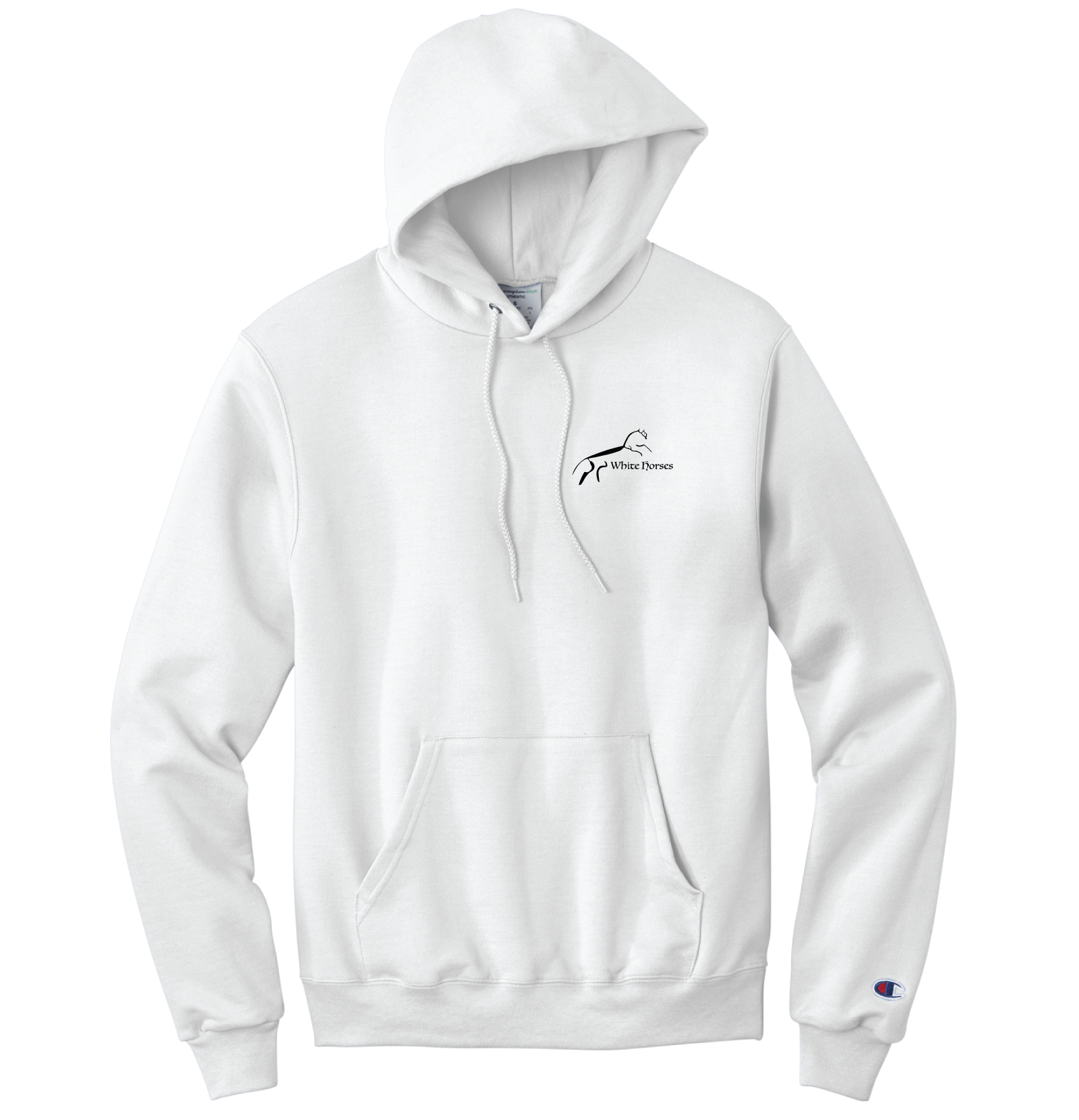 White Horses LLC Unisex Champion Powerblend Pullover Hoodie