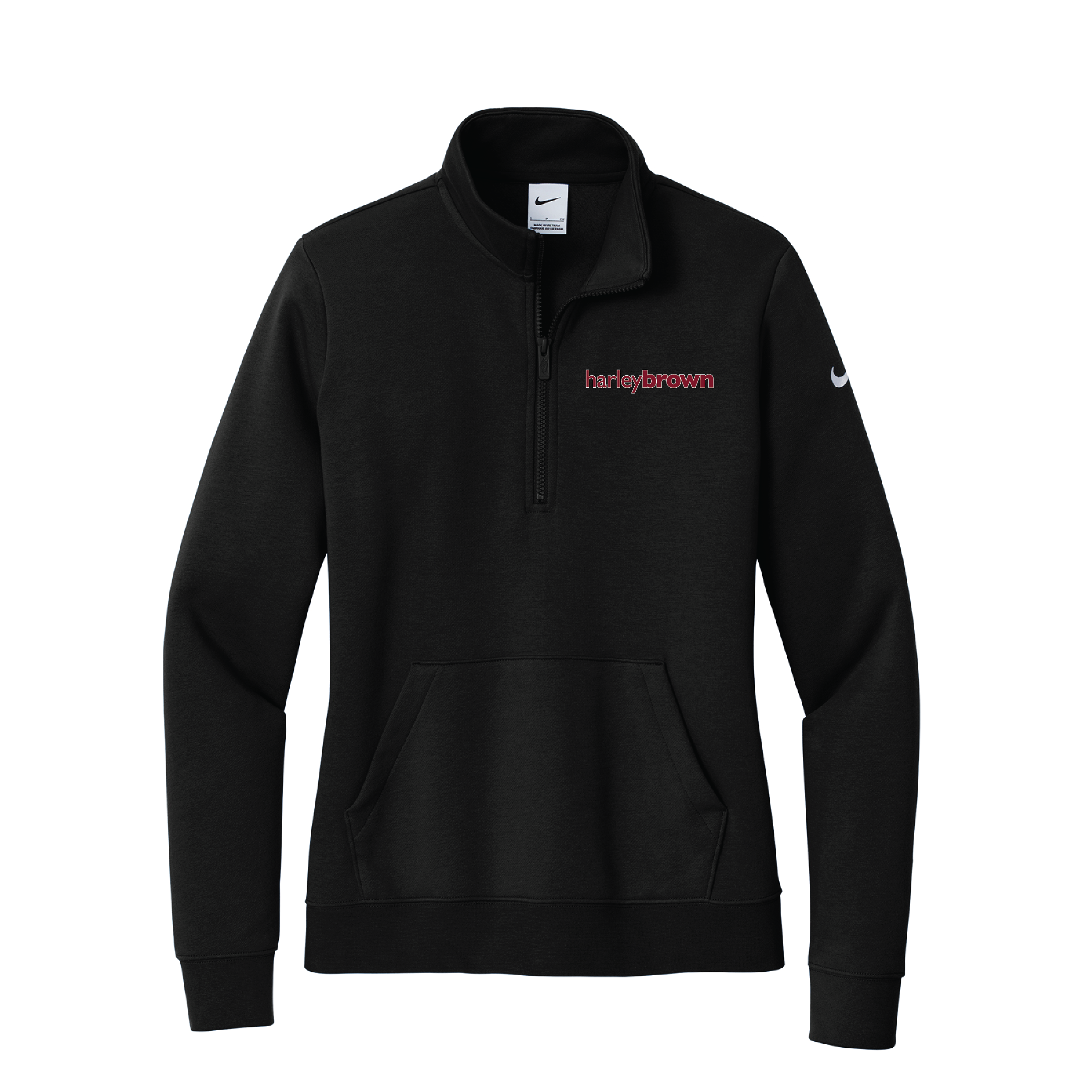 Harley Brown Equestrian Women's Nike Club Fleece Half-Zip Pullover