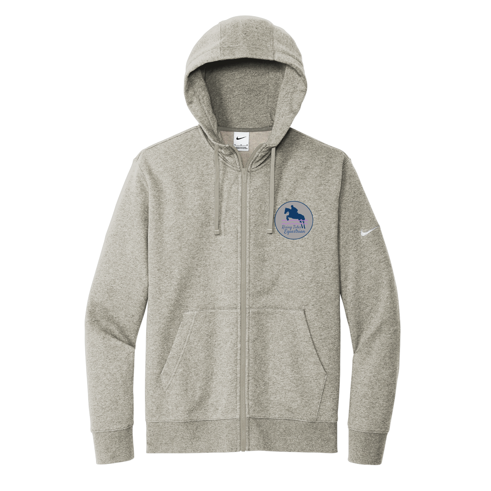 Rising Tides Equestrian Men's Nike Club Fleece Full-Zip Hoodie