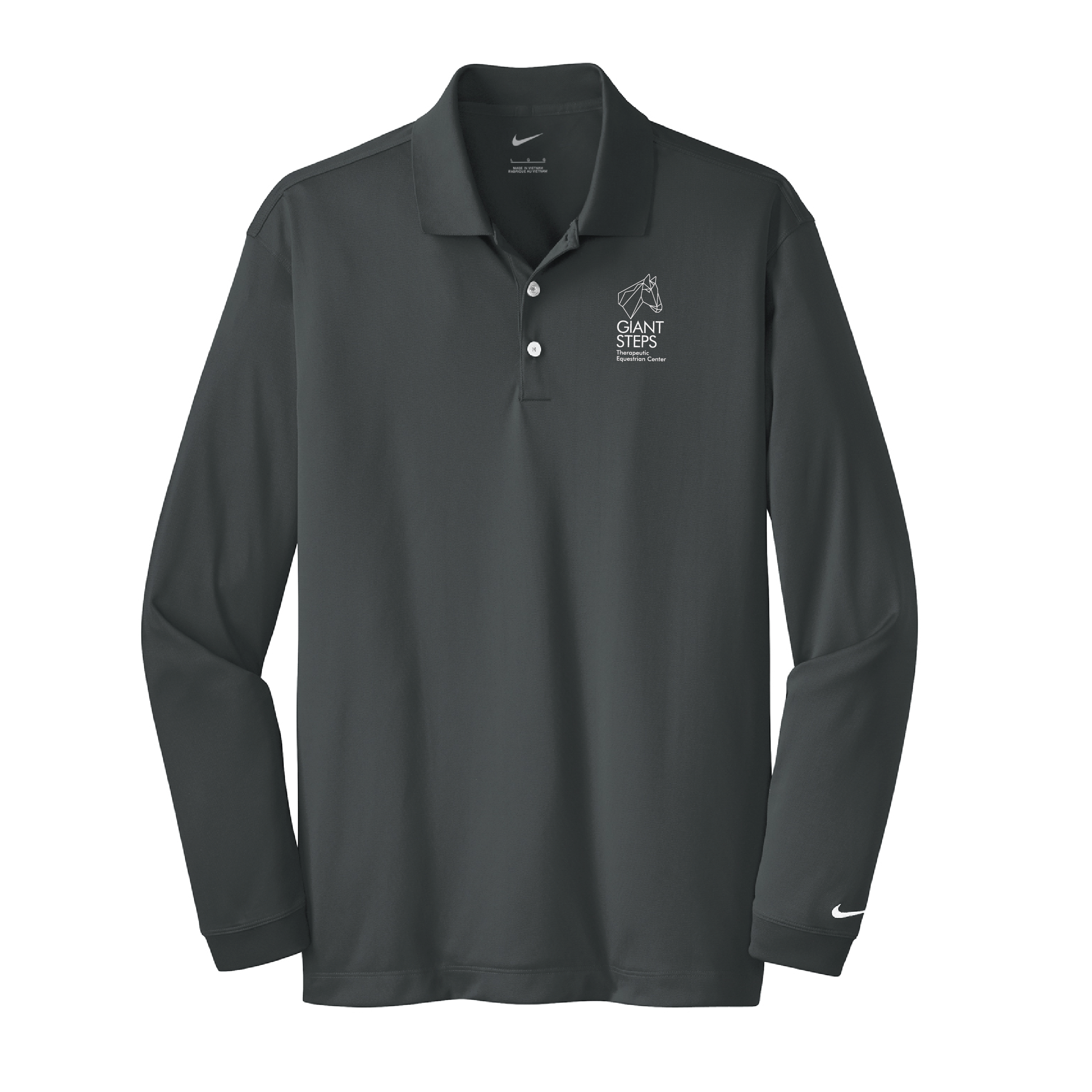 Giant Steps Men's Nike Long Sleeve Stretch Dri-FIT Polo
