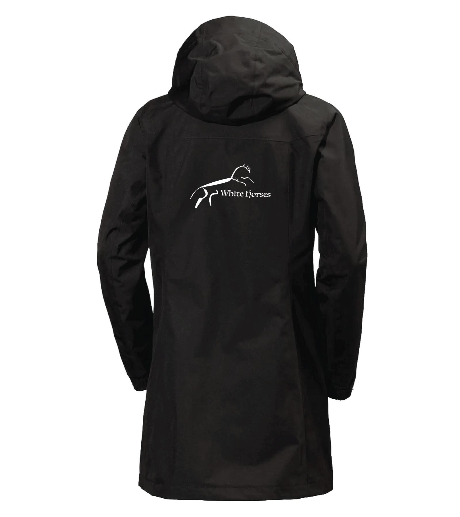 White Horses LLC Women's Helly Hansen Long Aden Rain Jacket