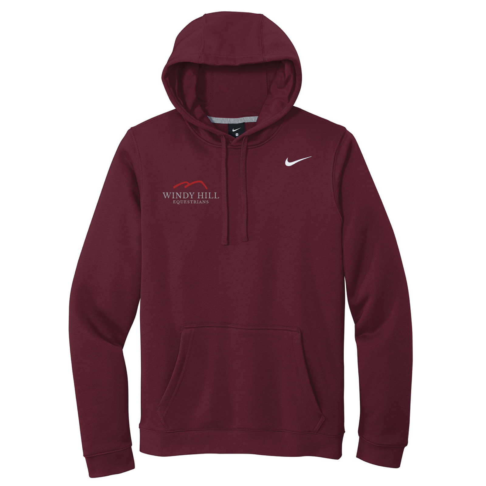 Windy Hill Equestrians Men's Nike Club Fleece Pullover Hooded Sweatshirt