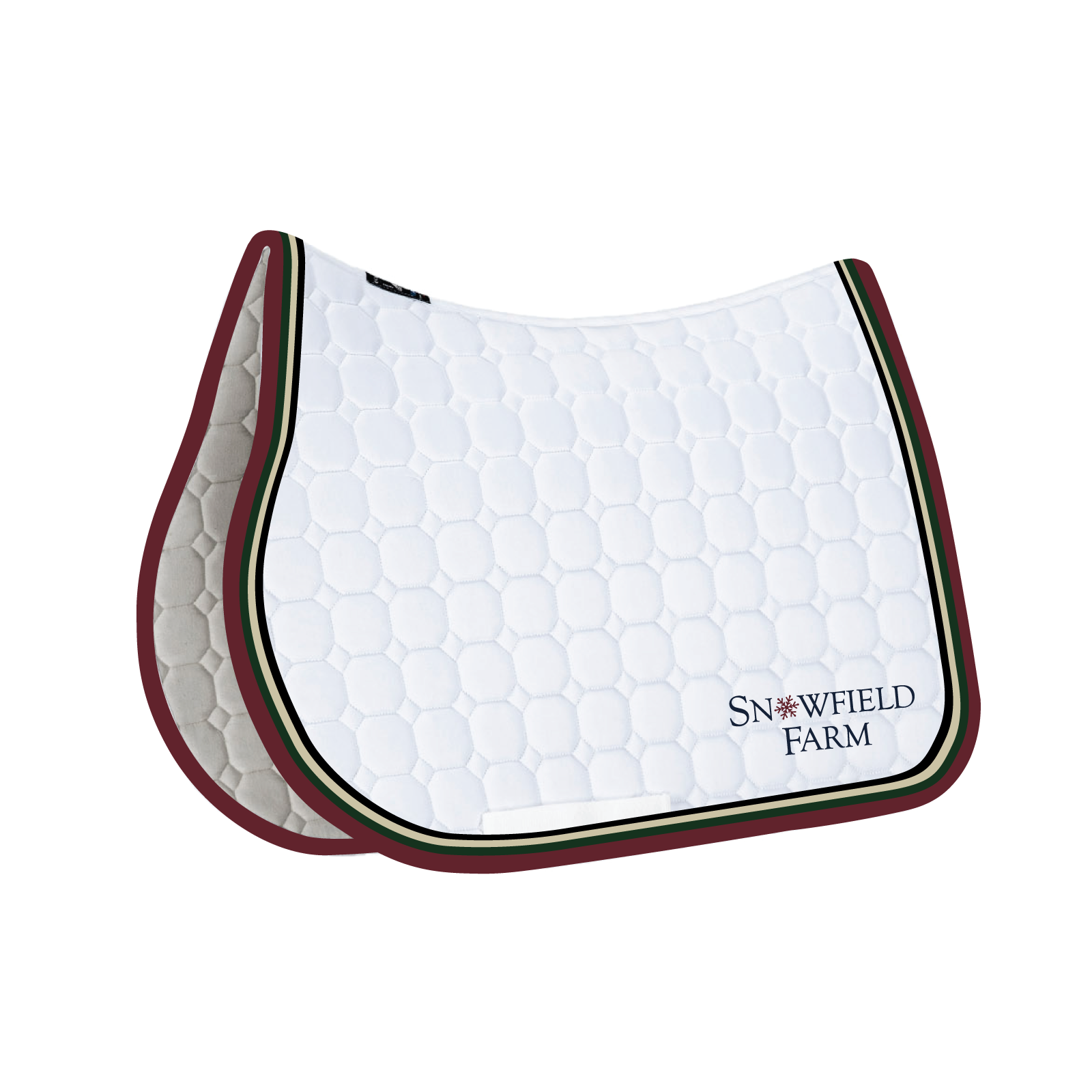Snowfield Farm Equiline Octagon Jumping Show Pad with Rhinestones