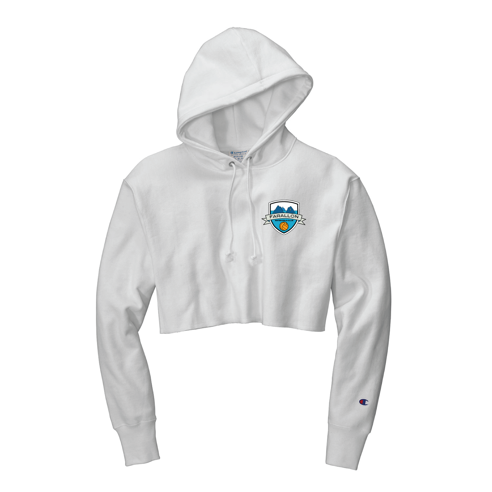Farallon Aquatics Women's Champion Reverse Weave Cropped Cut-Off Hoodie