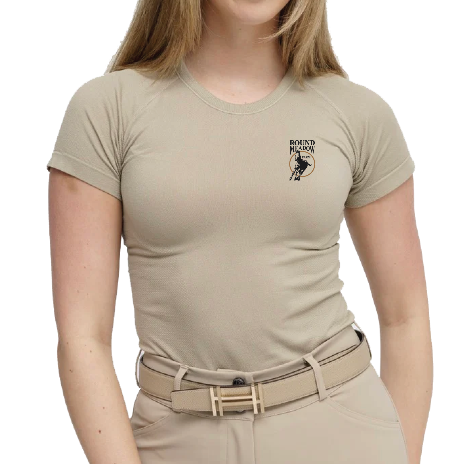 Round Meadow Farm Women's TKEQ 'Kennedy' Seamless Short Sleeve
