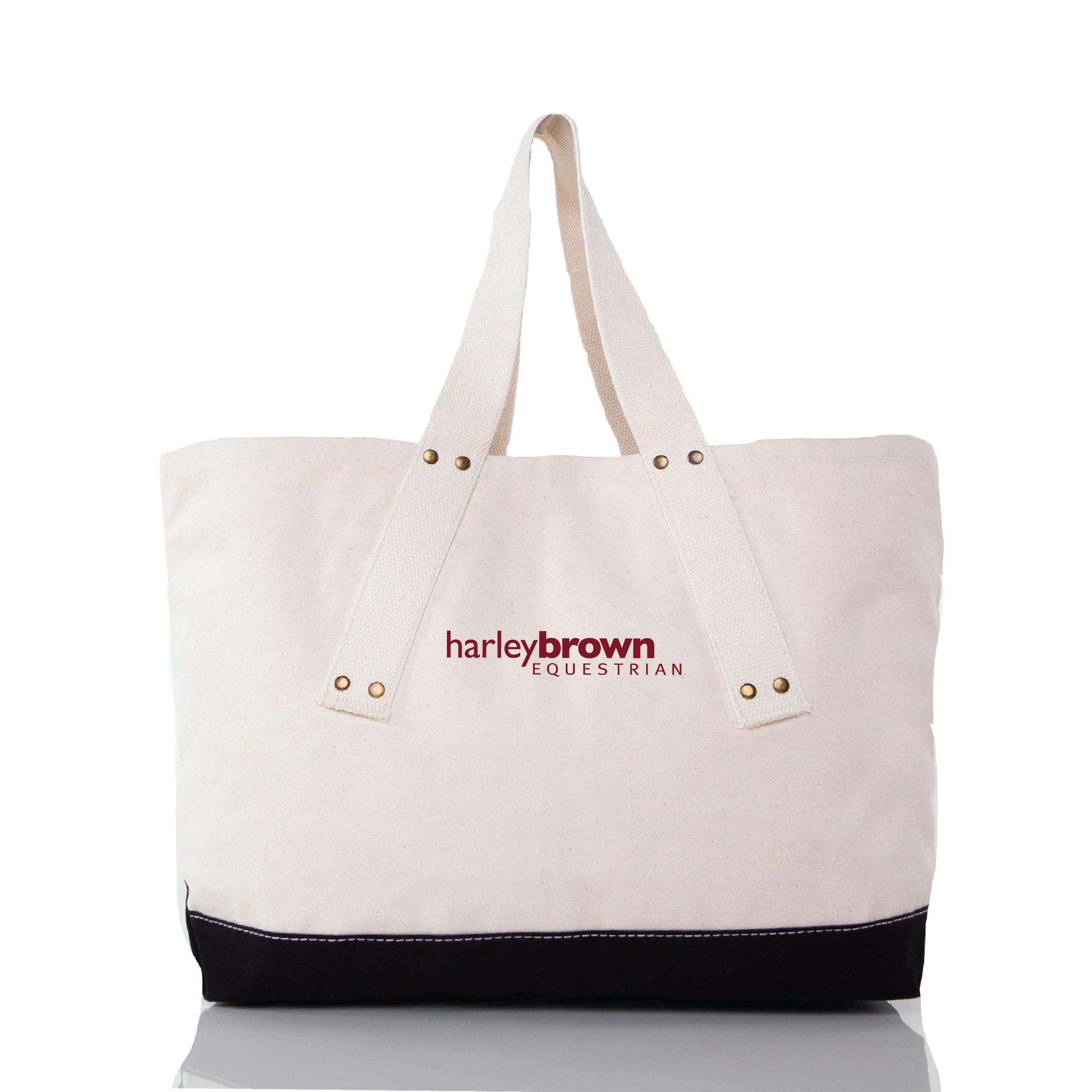 Harley Brown Equestrian CB Station Grommet Tote Bag