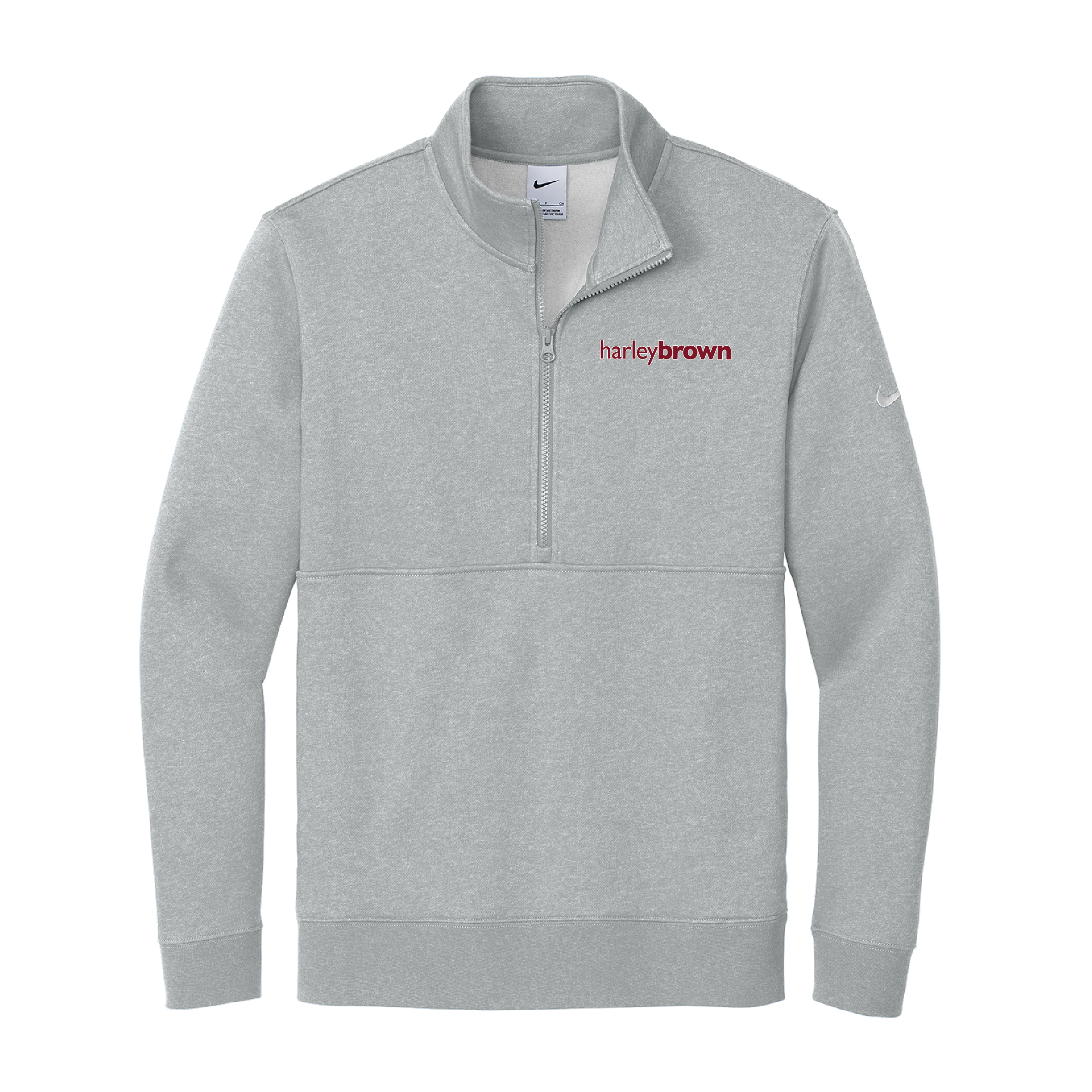 Harley Brown Equestrian Men's Nike Club Fleece Half-Zip Pullover