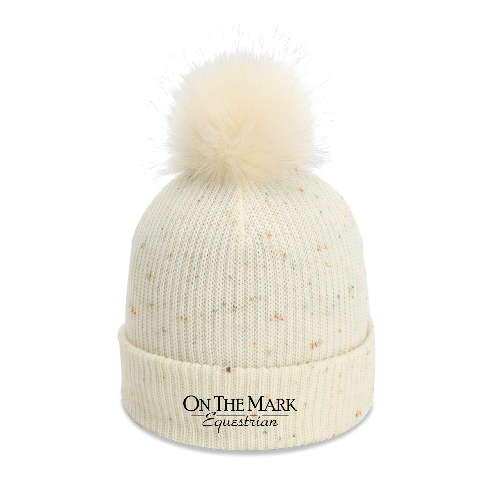 On The Mark Equestrian Imperial Pom Cuffed Beanie