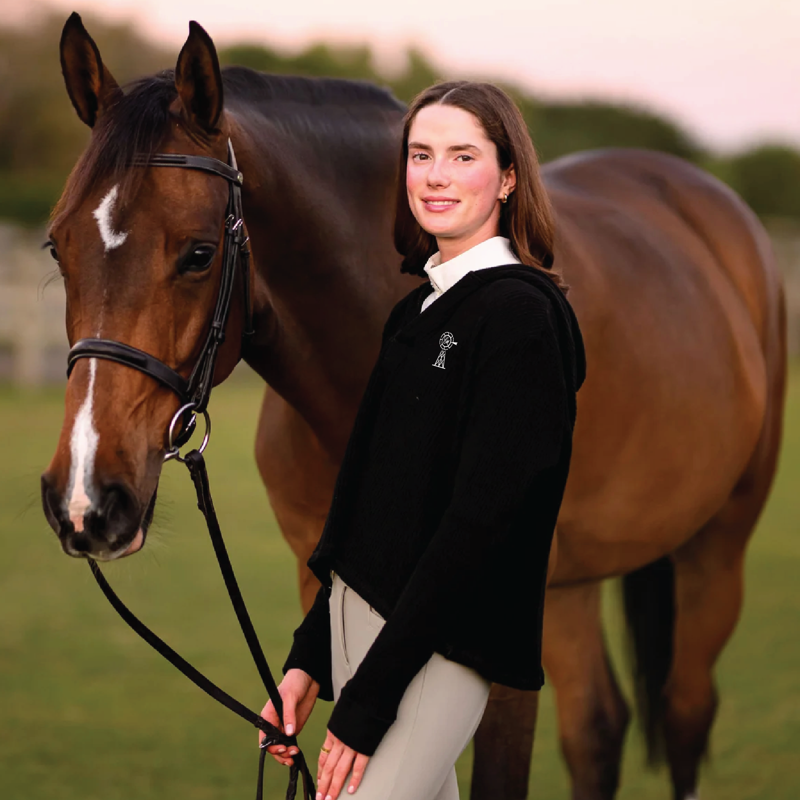 Larkin Meadows Euphoric Equestrian Cali Waffle Hoodie