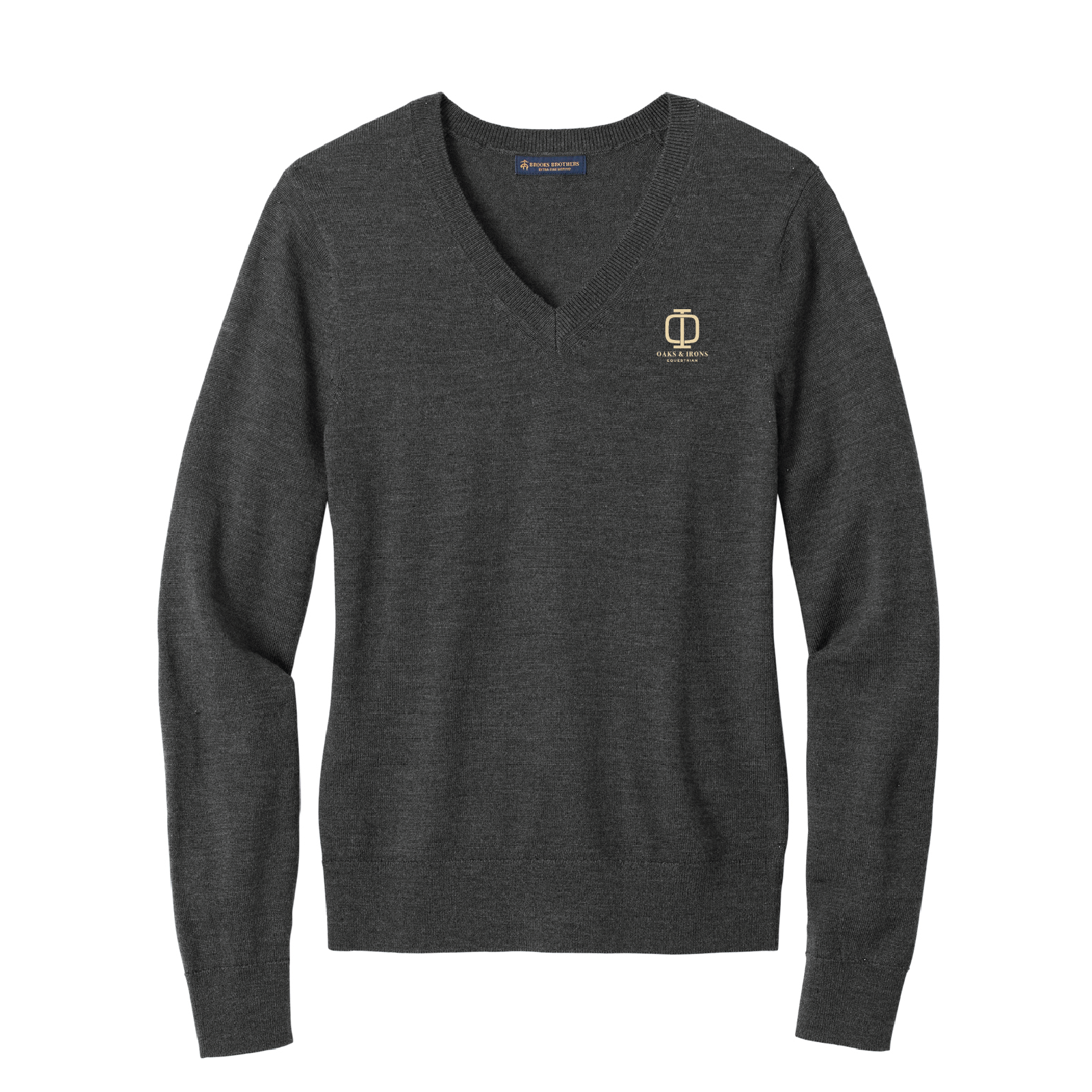 Oaks & Irons Women's Brooks Brothers Washable Merino Wool V-Neck Sweater
