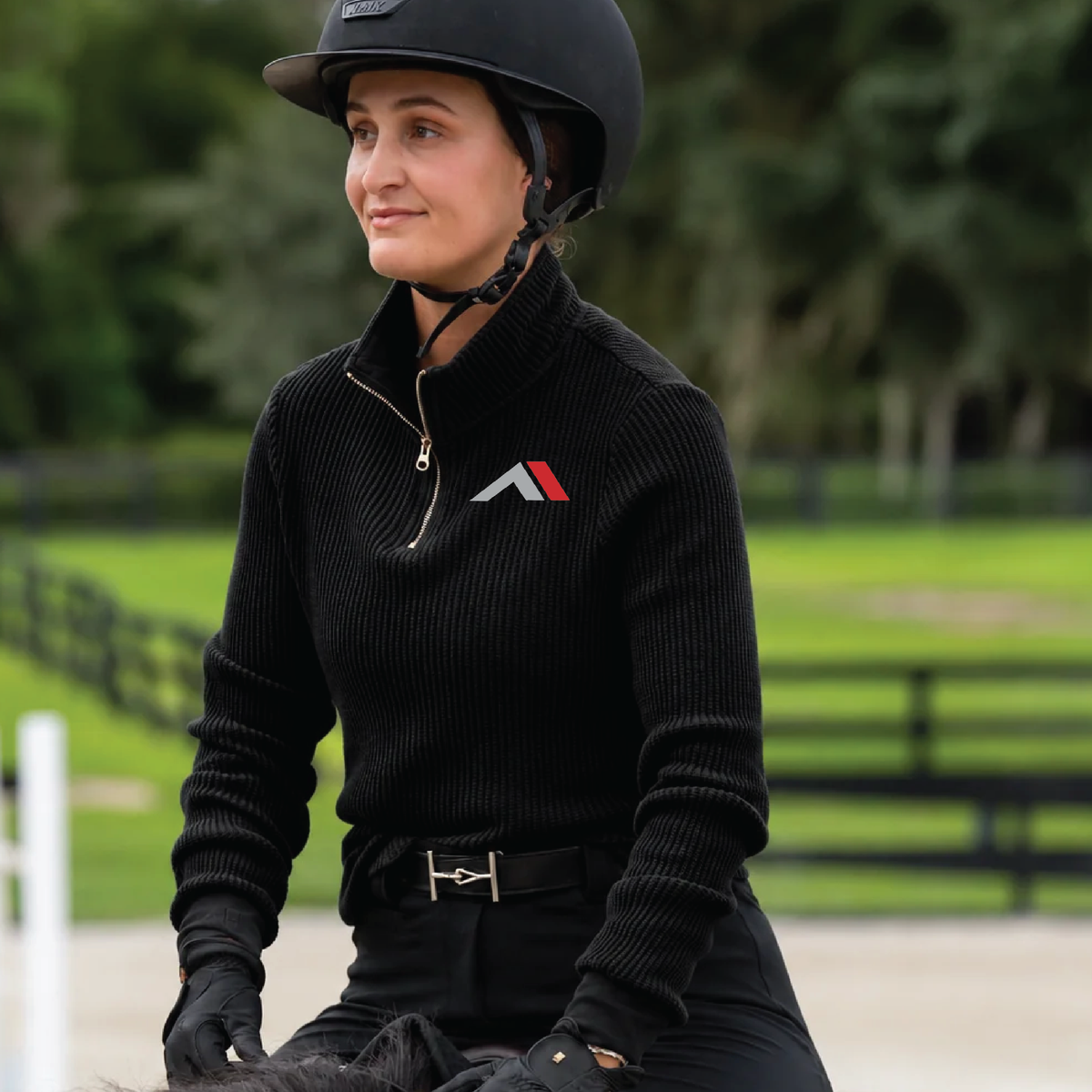 Amara Equestrian Euphoric Equestrian Good Mood 1/4 Zip Waffle