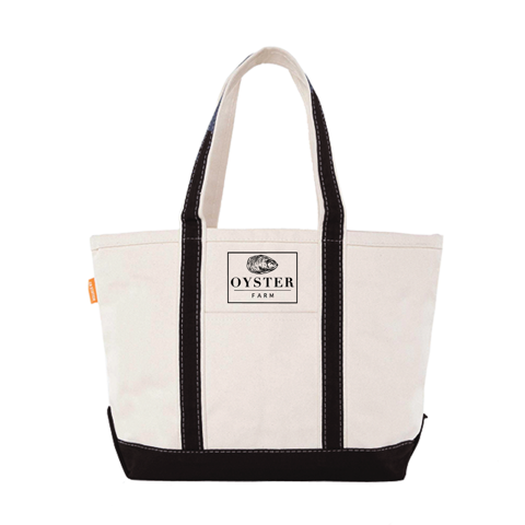 Oyster Farm CB Station Medium Canvas Tote