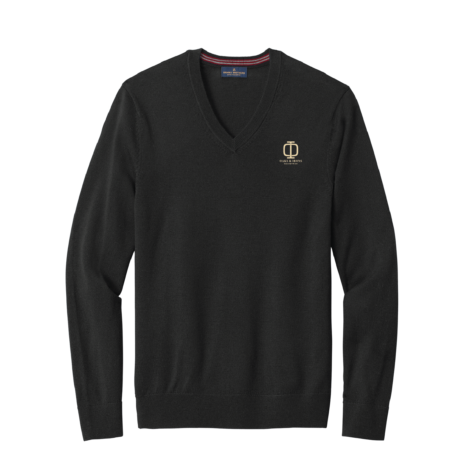 Oaks & Irons Men's Brooks Brothers Washable Merino Wool V-Neck Sweater